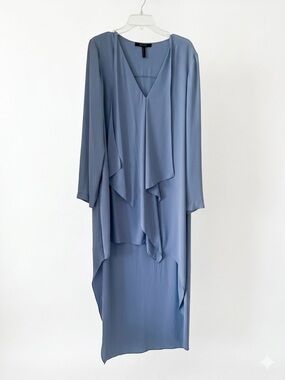BCBGMaxAzria High-Low V-Neck Dress